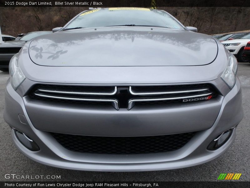 Billet Silver Metallic / Black 2015 Dodge Dart Limited