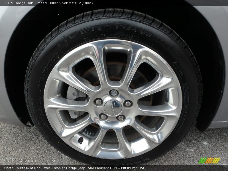 Billet Silver Metallic / Black 2015 Dodge Dart Limited
