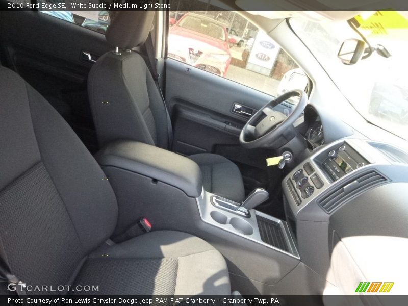 White Suede / Medium Light Stone 2010 Ford Edge SE