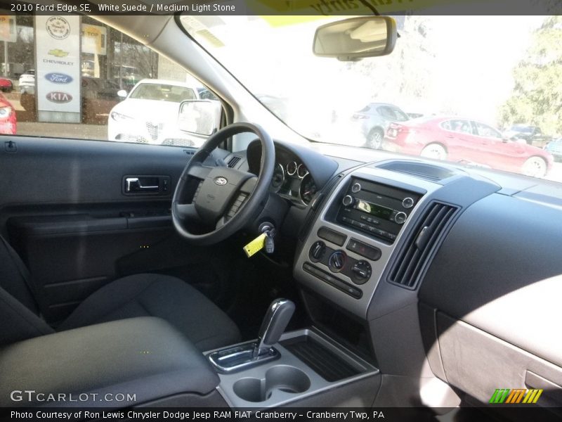 White Suede / Medium Light Stone 2010 Ford Edge SE