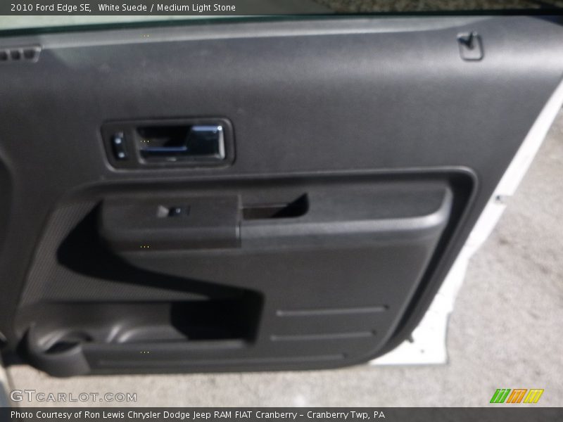 White Suede / Medium Light Stone 2010 Ford Edge SE