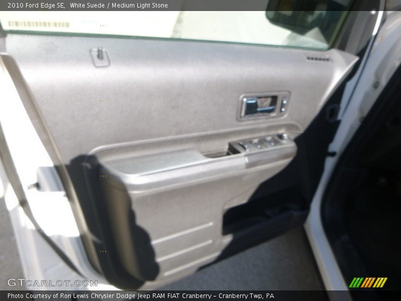 White Suede / Medium Light Stone 2010 Ford Edge SE