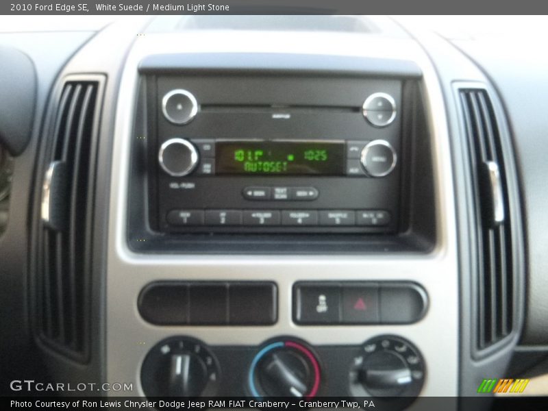 White Suede / Medium Light Stone 2010 Ford Edge SE