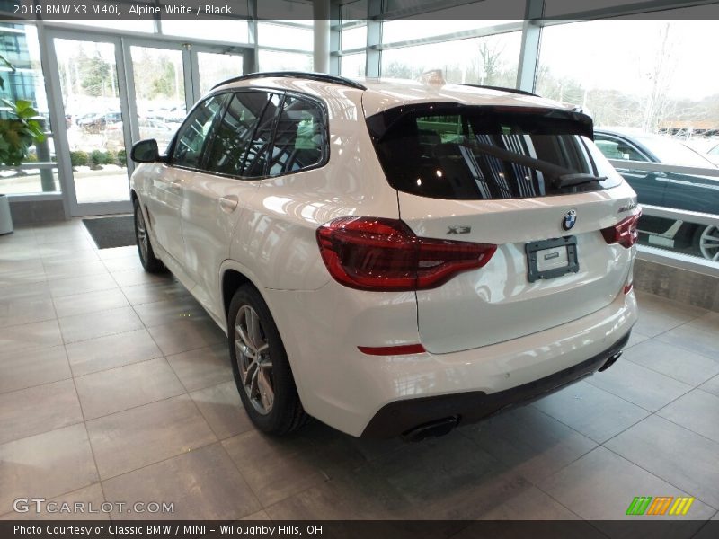 Alpine White / Black 2018 BMW X3 M40i
