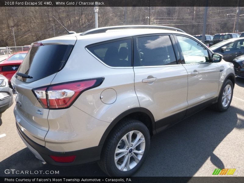 White Gold / Charcoal Black 2018 Ford Escape SE 4WD