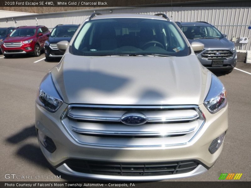 White Gold / Charcoal Black 2018 Ford Escape SE 4WD