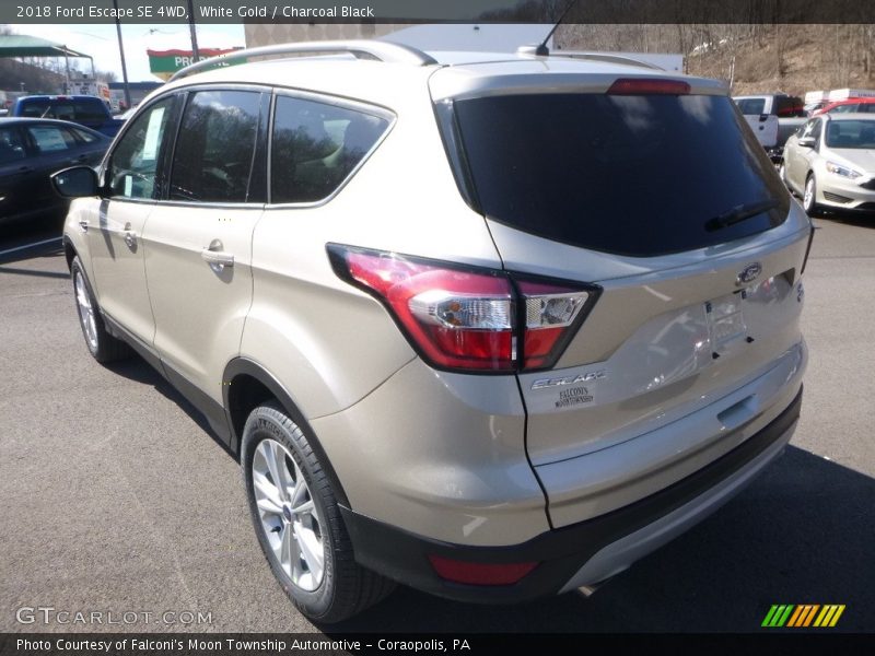 White Gold / Charcoal Black 2018 Ford Escape SE 4WD