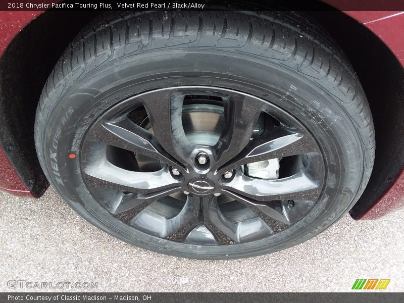 Velvet Red Pearl / Black/Alloy 2018 Chrysler Pacifica Touring Plus