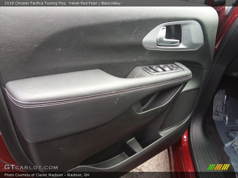 Velvet Red Pearl / Black/Alloy 2018 Chrysler Pacifica Touring Plus