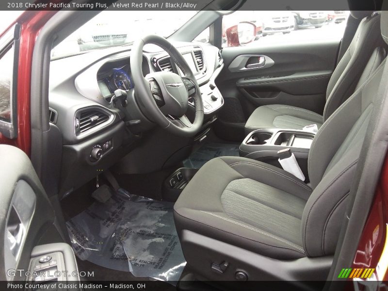 Velvet Red Pearl / Black/Alloy 2018 Chrysler Pacifica Touring Plus