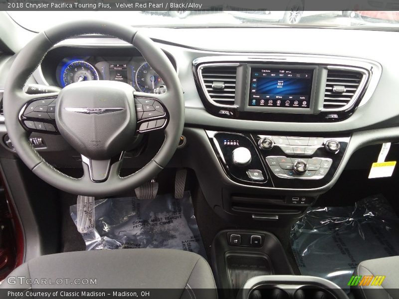 Velvet Red Pearl / Black/Alloy 2018 Chrysler Pacifica Touring Plus
