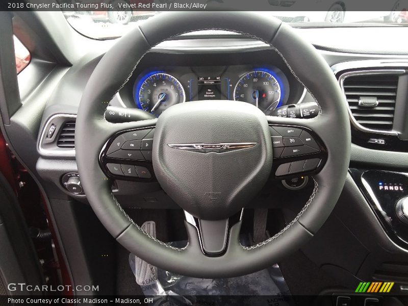 Velvet Red Pearl / Black/Alloy 2018 Chrysler Pacifica Touring Plus