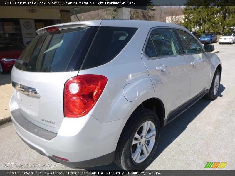 Silver Ice Metallic / Light Titanium/Jet Black 2011 Chevrolet Equinox LS AWD