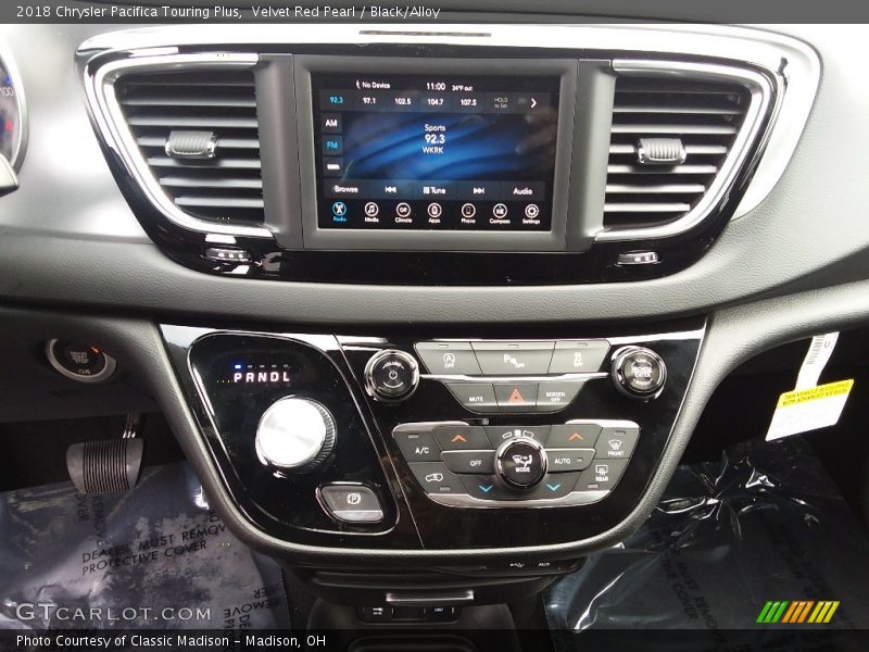 Velvet Red Pearl / Black/Alloy 2018 Chrysler Pacifica Touring Plus
