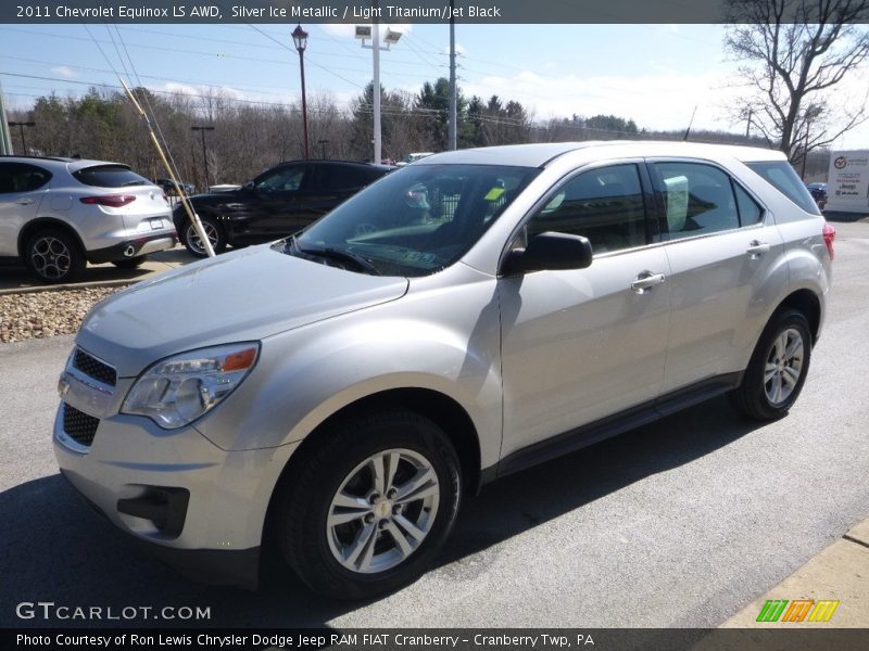 Silver Ice Metallic / Light Titanium/Jet Black 2011 Chevrolet Equinox LS AWD