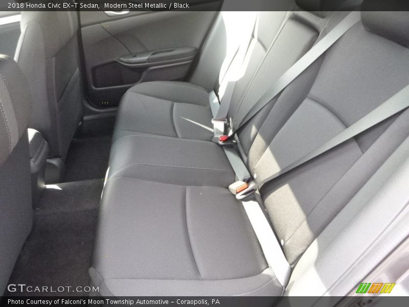 Modern Steel Metallic / Black 2018 Honda Civic EX-T Sedan