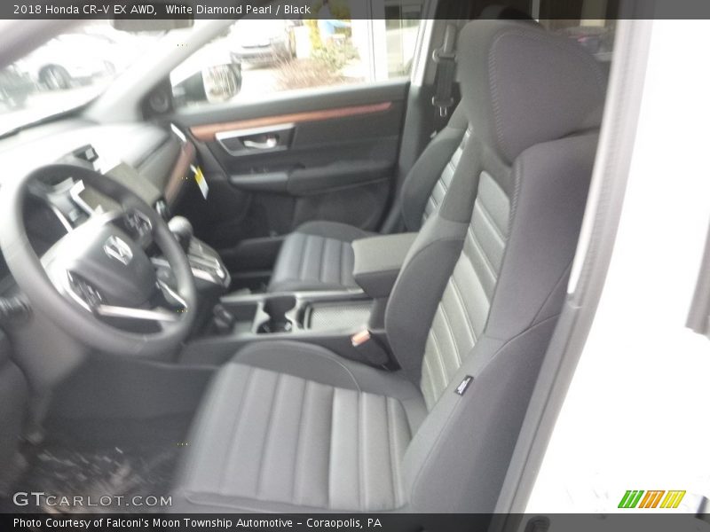 White Diamond Pearl / Black 2018 Honda CR-V EX AWD