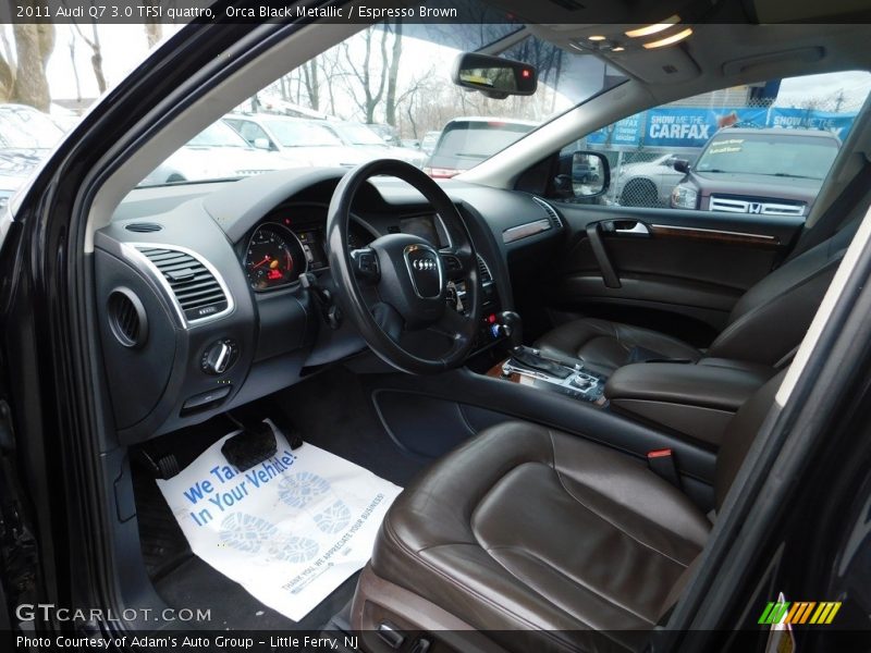 Orca Black Metallic / Espresso Brown 2011 Audi Q7 3.0 TFSI quattro