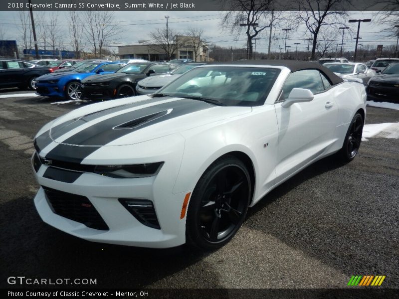 Front 3/4 View of 2018 Camaro SS Convertible