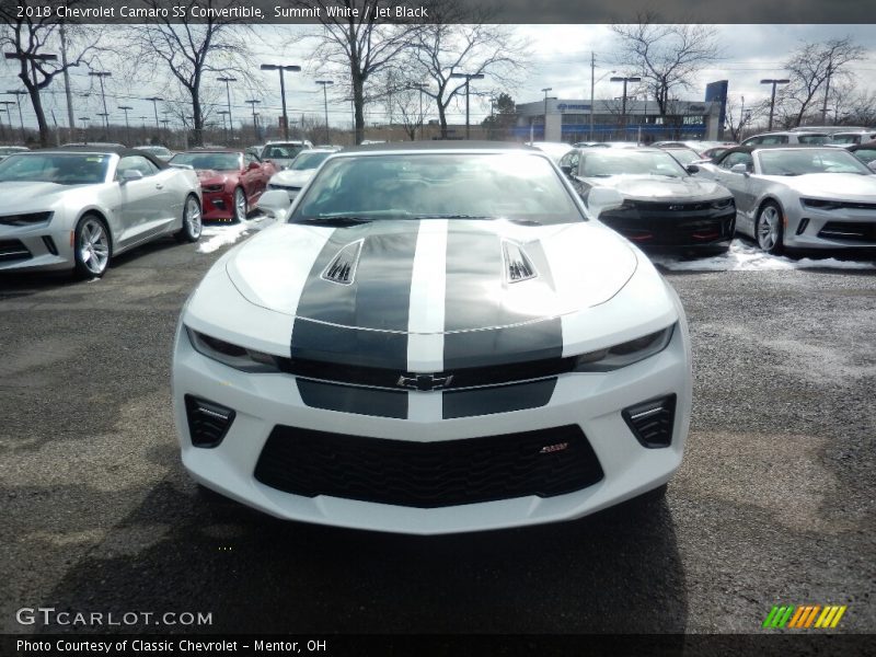 Summit White / Jet Black 2018 Chevrolet Camaro SS Convertible