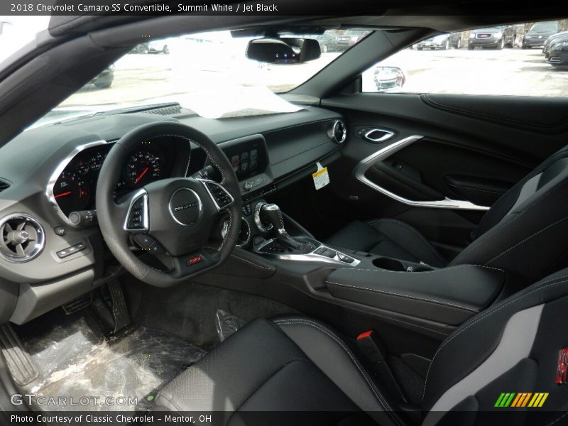 Summit White / Jet Black 2018 Chevrolet Camaro SS Convertible