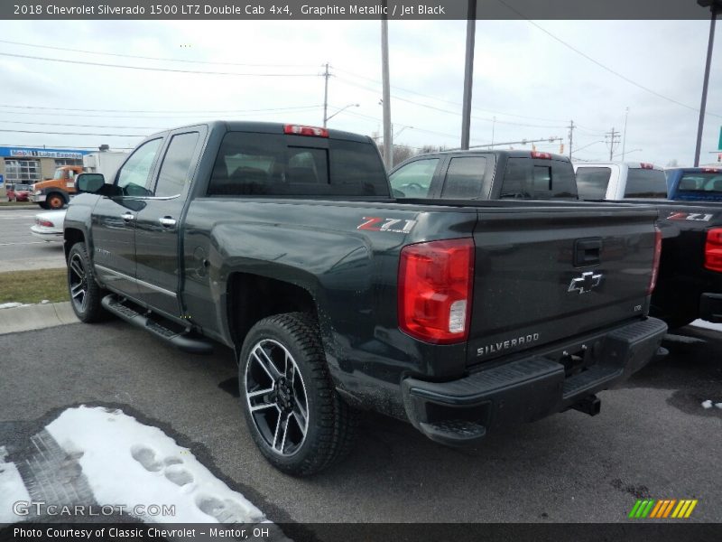 Graphite Metallic / Jet Black 2018 Chevrolet Silverado 1500 LTZ Double Cab 4x4