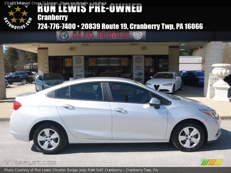 Silver Ice Metallic / Jet Black 2016 Chevrolet Cruze LS Sedan