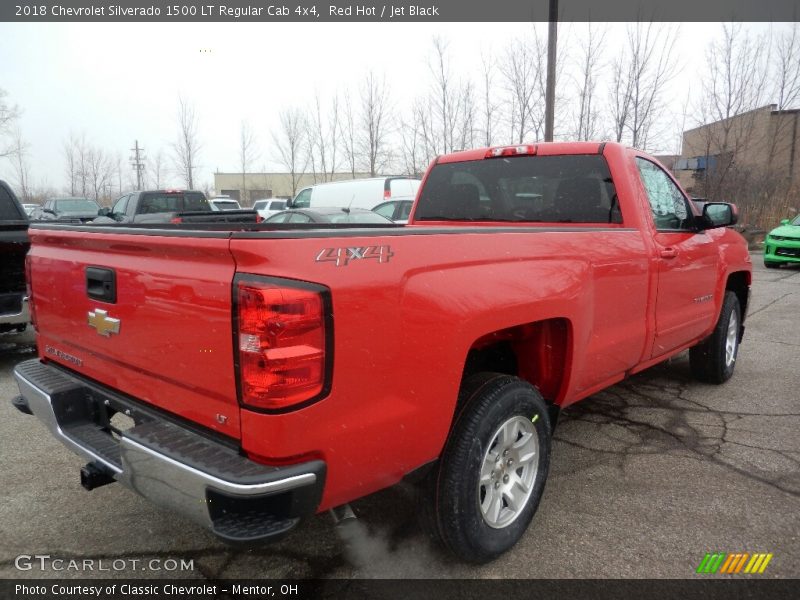 Red Hot / Jet Black 2018 Chevrolet Silverado 1500 LT Regular Cab 4x4