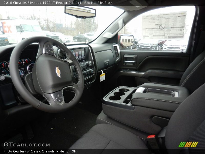 Red Hot / Jet Black 2018 Chevrolet Silverado 1500 LT Regular Cab 4x4