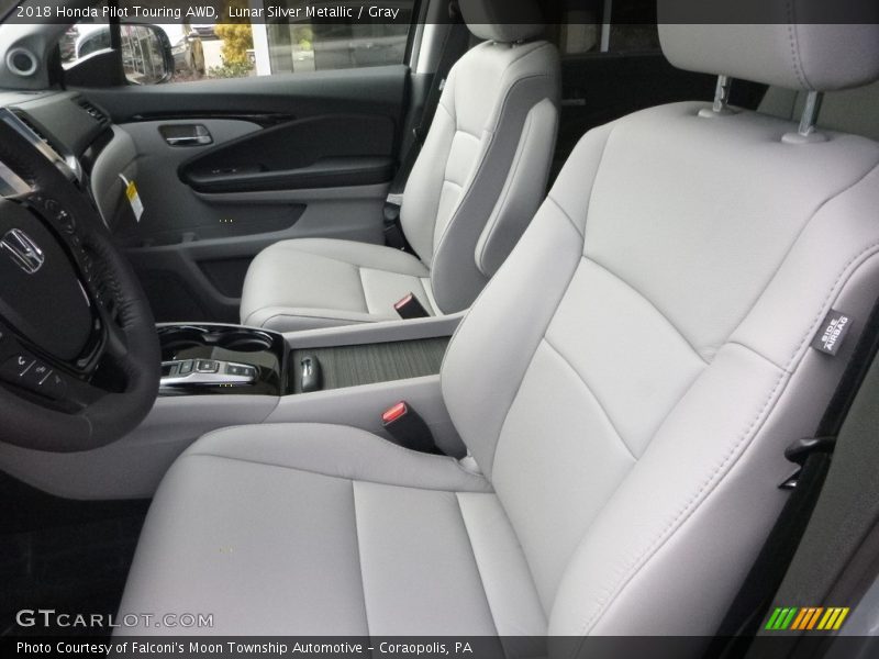 Lunar Silver Metallic / Gray 2018 Honda Pilot Touring AWD