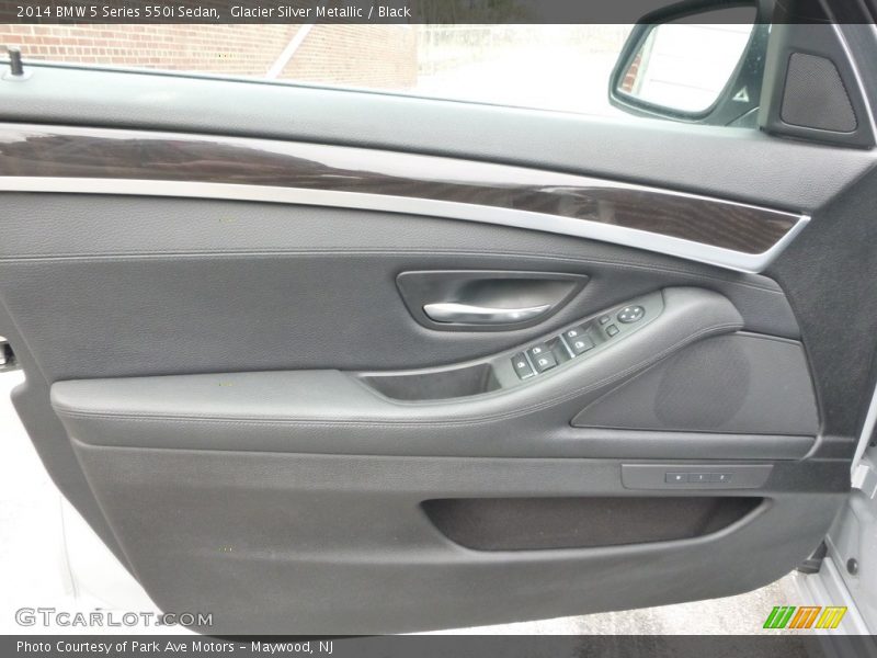 Glacier Silver Metallic / Black 2014 BMW 5 Series 550i Sedan