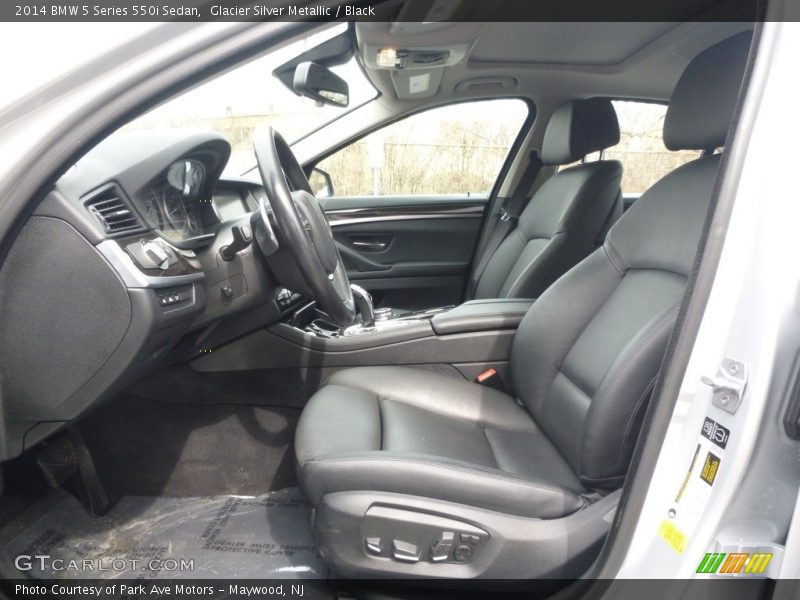 Glacier Silver Metallic / Black 2014 BMW 5 Series 550i Sedan