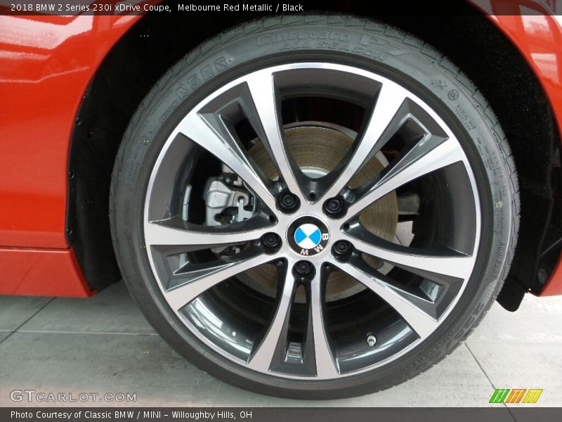 Melbourne Red Metallic / Black 2018 BMW 2 Series 230i xDrive Coupe