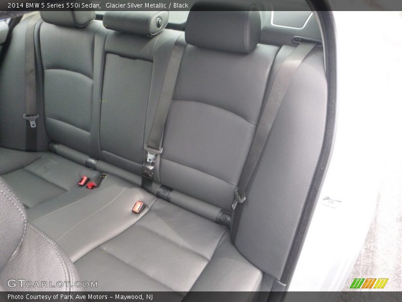 Glacier Silver Metallic / Black 2014 BMW 5 Series 550i Sedan