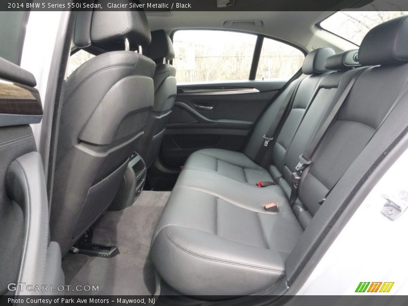 Glacier Silver Metallic / Black 2014 BMW 5 Series 550i Sedan