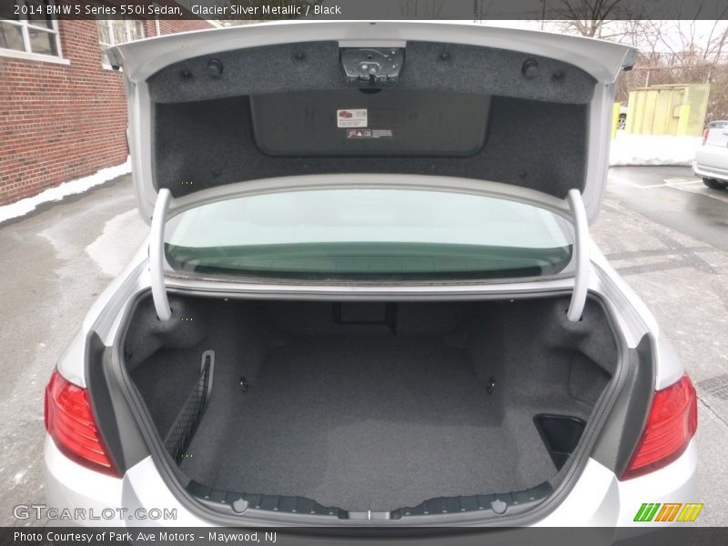 Glacier Silver Metallic / Black 2014 BMW 5 Series 550i Sedan