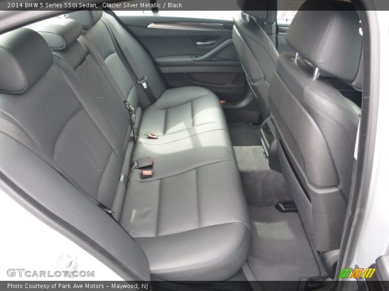 Glacier Silver Metallic / Black 2014 BMW 5 Series 550i Sedan