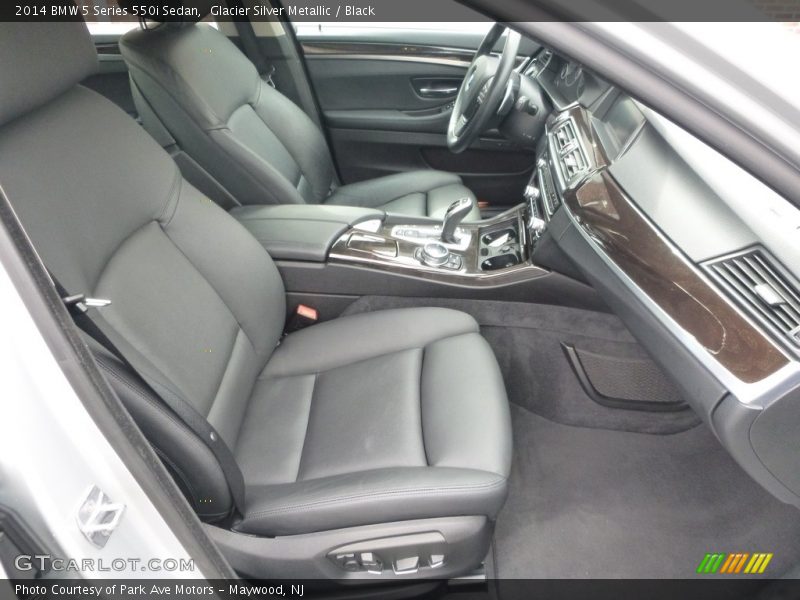 Glacier Silver Metallic / Black 2014 BMW 5 Series 550i Sedan