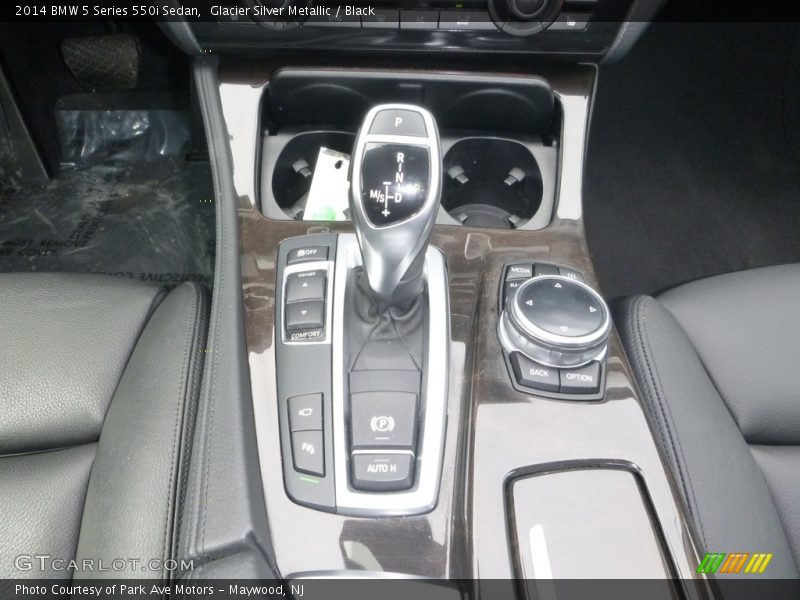 Glacier Silver Metallic / Black 2014 BMW 5 Series 550i Sedan
