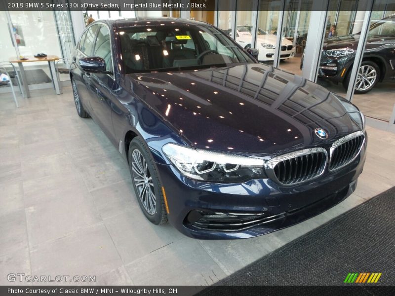 Imperial Blue Metallic / Black 2018 BMW 5 Series 530i xDrive Sedan