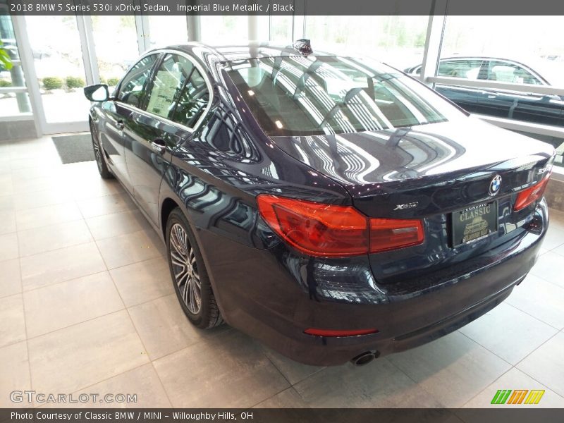 Imperial Blue Metallic / Black 2018 BMW 5 Series 530i xDrive Sedan