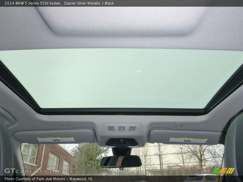 Glacier Silver Metallic / Black 2014 BMW 5 Series 550i Sedan