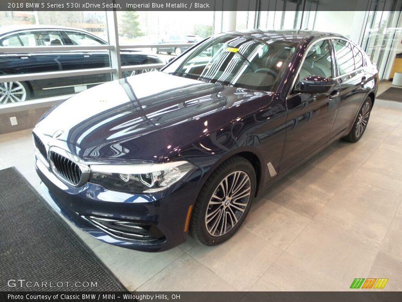 Imperial Blue Metallic / Black 2018 BMW 5 Series 530i xDrive Sedan