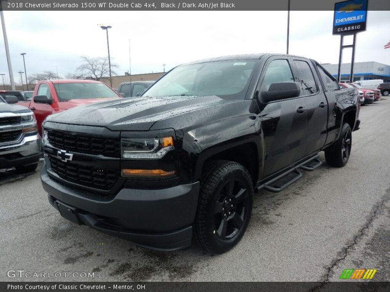 Black / Dark Ash/Jet Black 2018 Chevrolet Silverado 1500 WT Double Cab 4x4