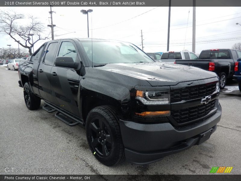 Black / Dark Ash/Jet Black 2018 Chevrolet Silverado 1500 WT Double Cab 4x4