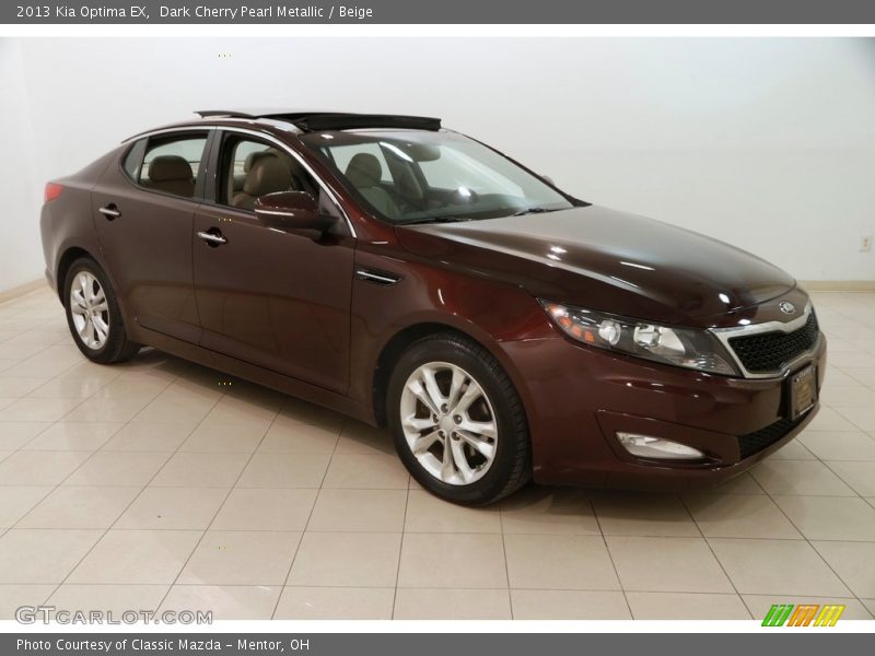 Dark Cherry Pearl Metallic / Beige 2013 Kia Optima EX