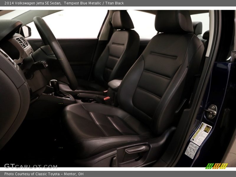 Tempest Blue Metallic / Titan Black 2014 Volkswagen Jetta SE Sedan