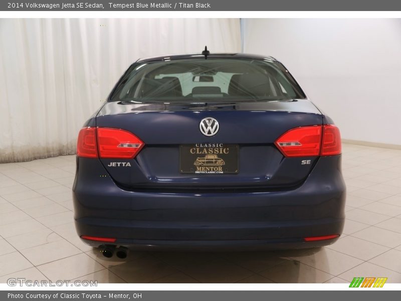 Tempest Blue Metallic / Titan Black 2014 Volkswagen Jetta SE Sedan