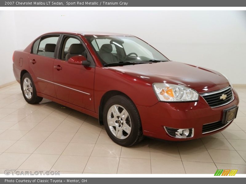 Sport Red Metallic / Titanium Gray 2007 Chevrolet Malibu LT Sedan