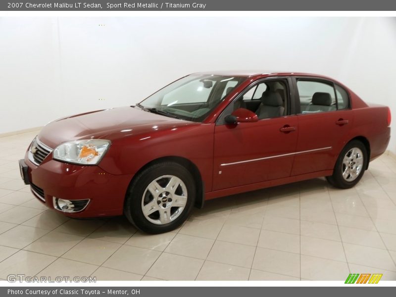 Sport Red Metallic / Titanium Gray 2007 Chevrolet Malibu LT Sedan